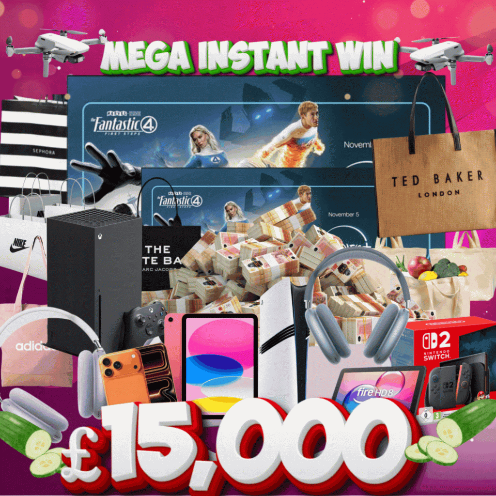 £15,000 MEGA INSTANT WIN 31.12.25